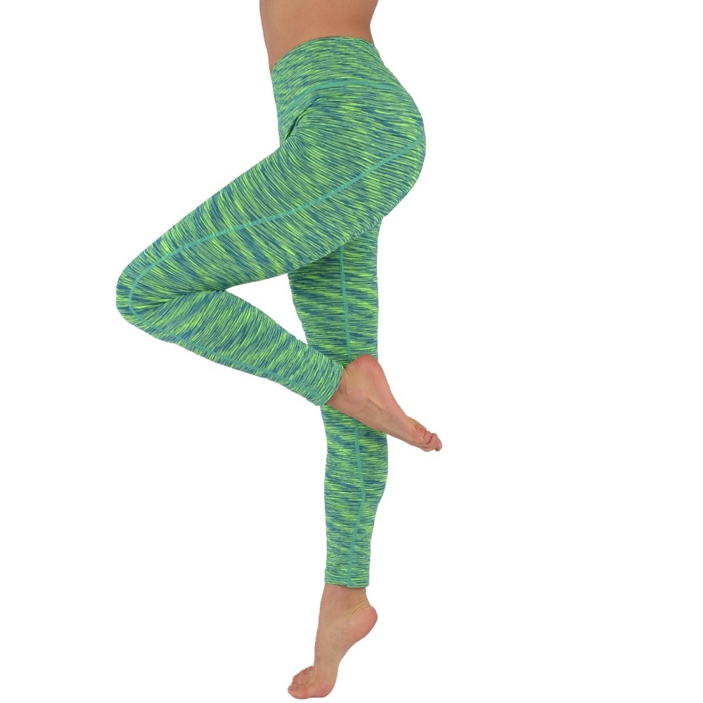 Yoga leggings workout pants two tone